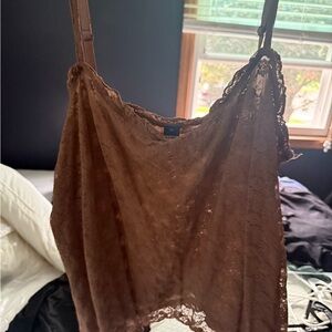 Old Navy Lace Camisole in Brown